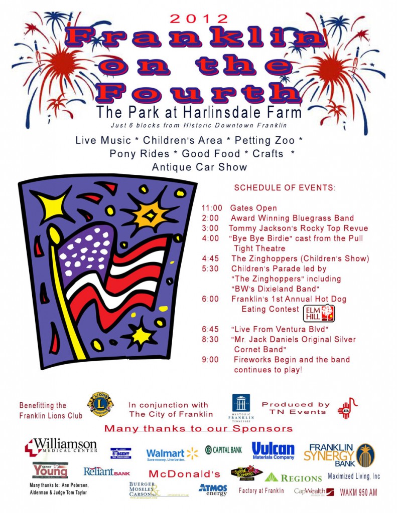 See you at Franklin on the Fourth! The Farm at Natchez TraceThe Farm