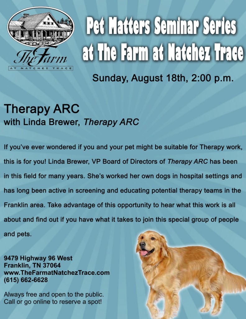 Lecture Series Flyer Therapy Dog web