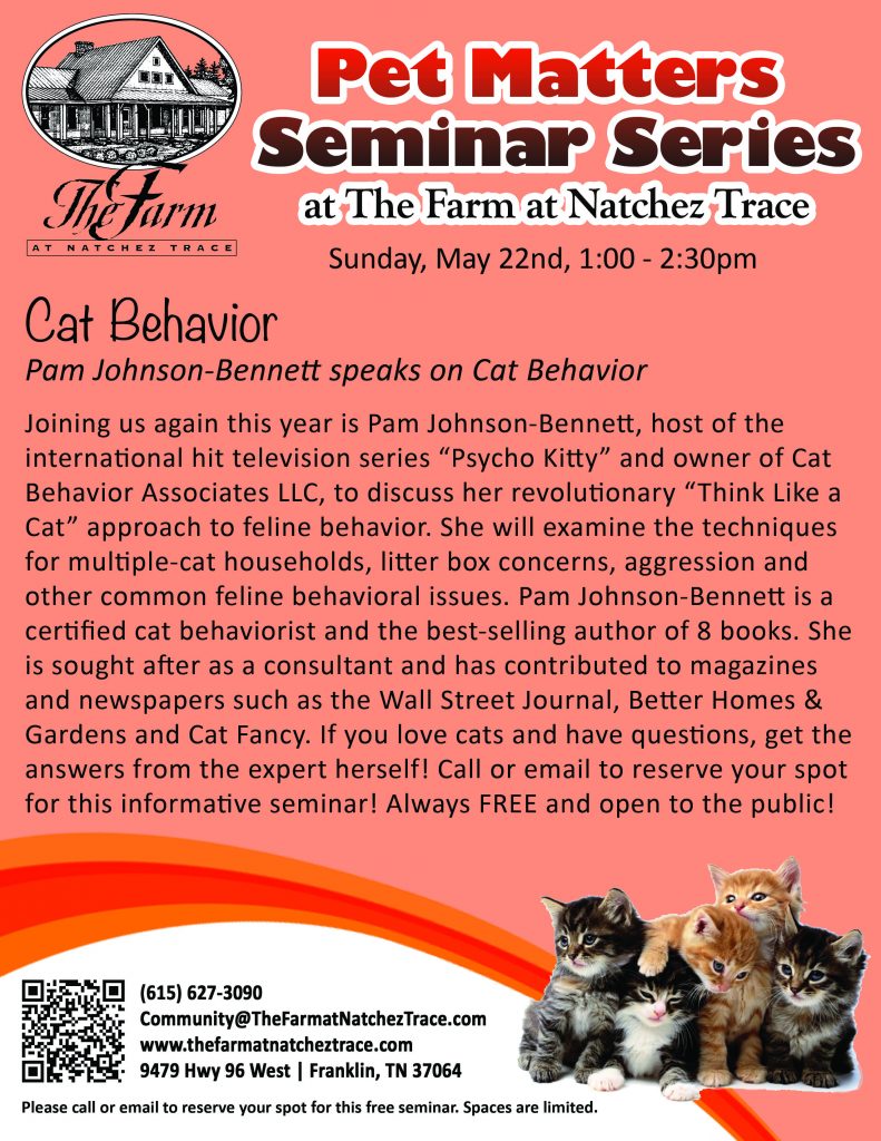 Cat Behavior Flyer 2016